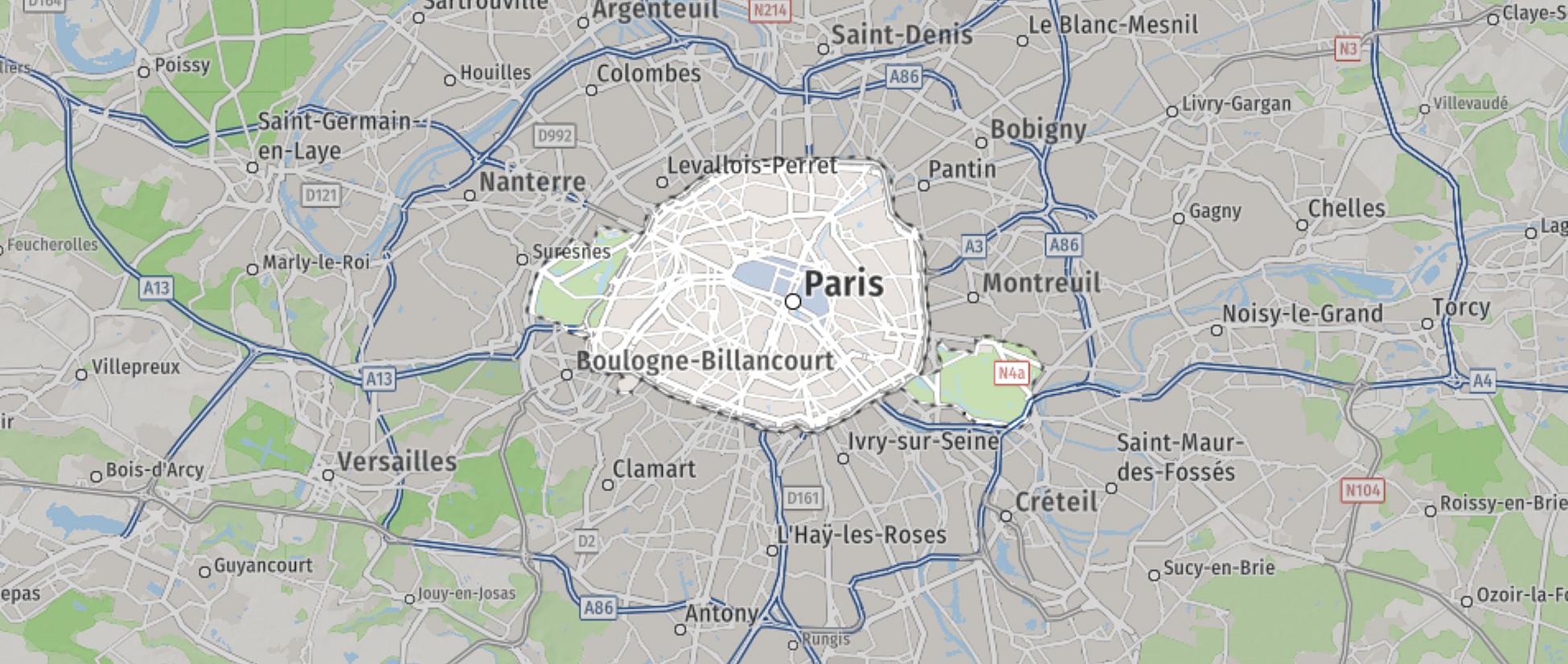 Carte de Paris 